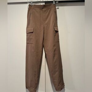 Athleta Brown Cargo Pants, unlined